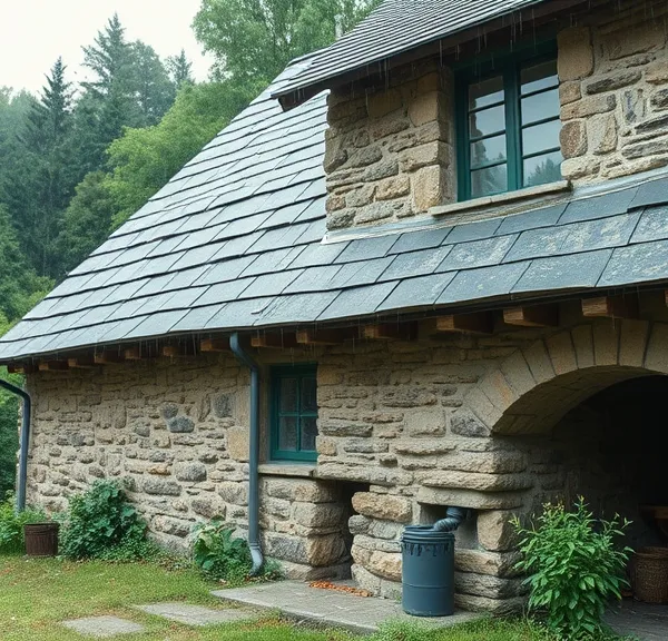 Collecte eau de pluie maison troglodyte : citerne enterrée et filtration