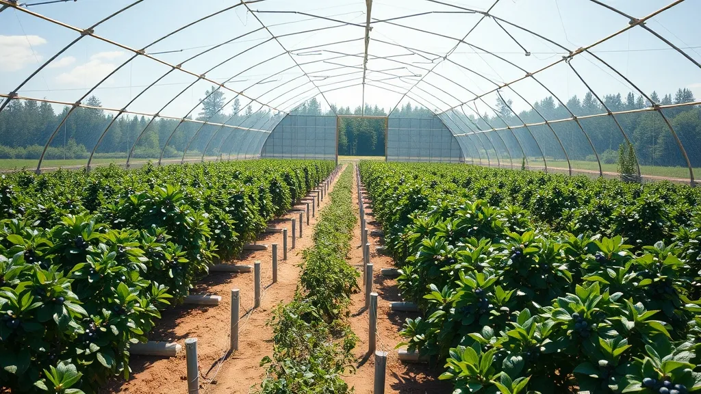 Maîtriser la Culture de Myrtilles Autonome : Le Secret de la Serre Géodésique en Permaculture