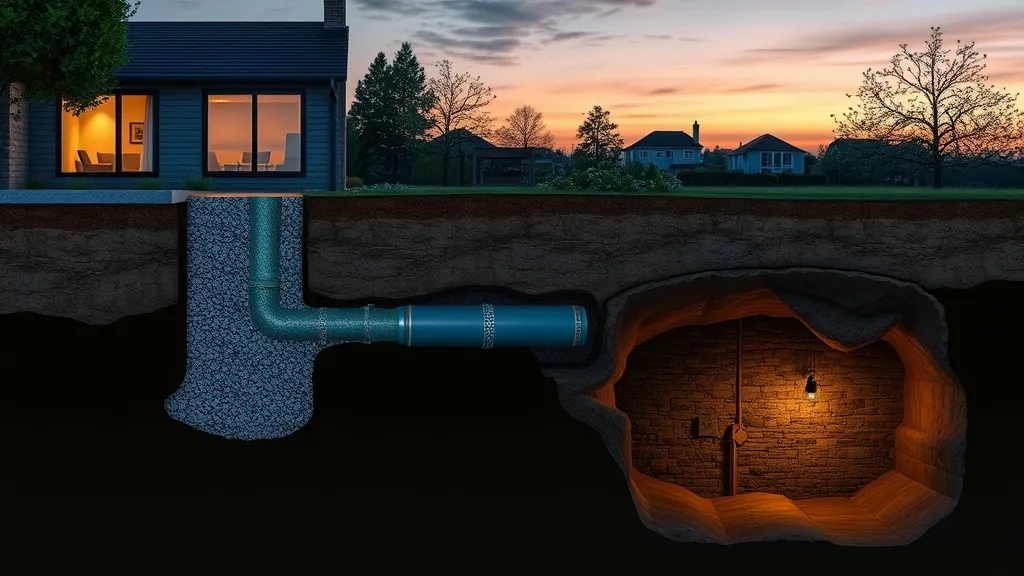 Drainage extérieur de la cave enterrée : éviter l’humidité et les infiltrations