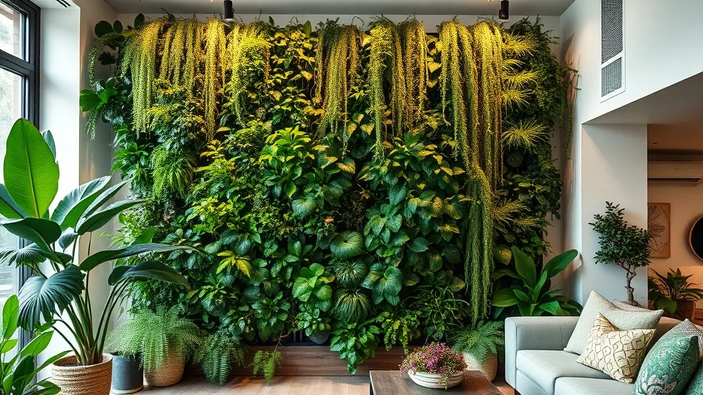 Mur végétal intérieur 2026 : guide complet du jardin vertical chez soi
