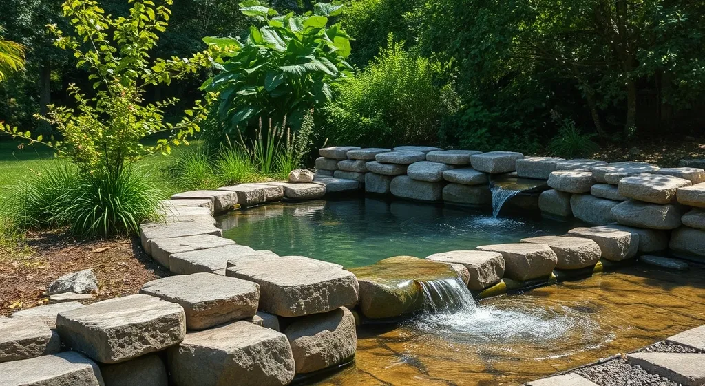 Aménager des ouvrages en pierre pour ralentir l'eau au jardin creusois