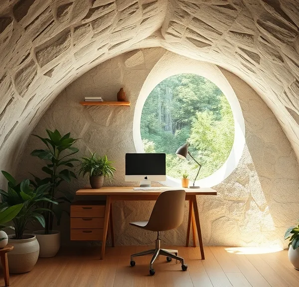 Aménager un bureau sain en maison enterrée pour booster votre productivité