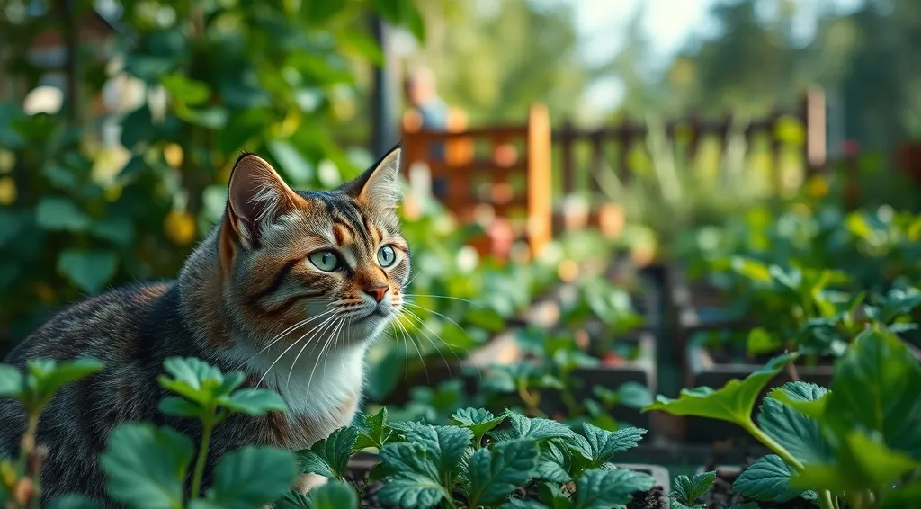Toxoplasmose et chats au jardin : jardiner sans risque près du potager