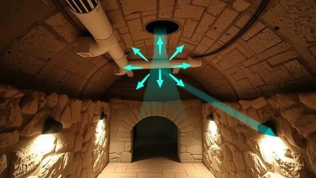 Ventilation naturelle d’une cave enterrée : air sain sans électricité grâce au tirage thermique